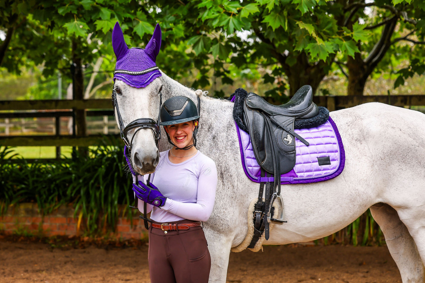 Dreamy Lavender Crystal Deluxe Saddle Pad