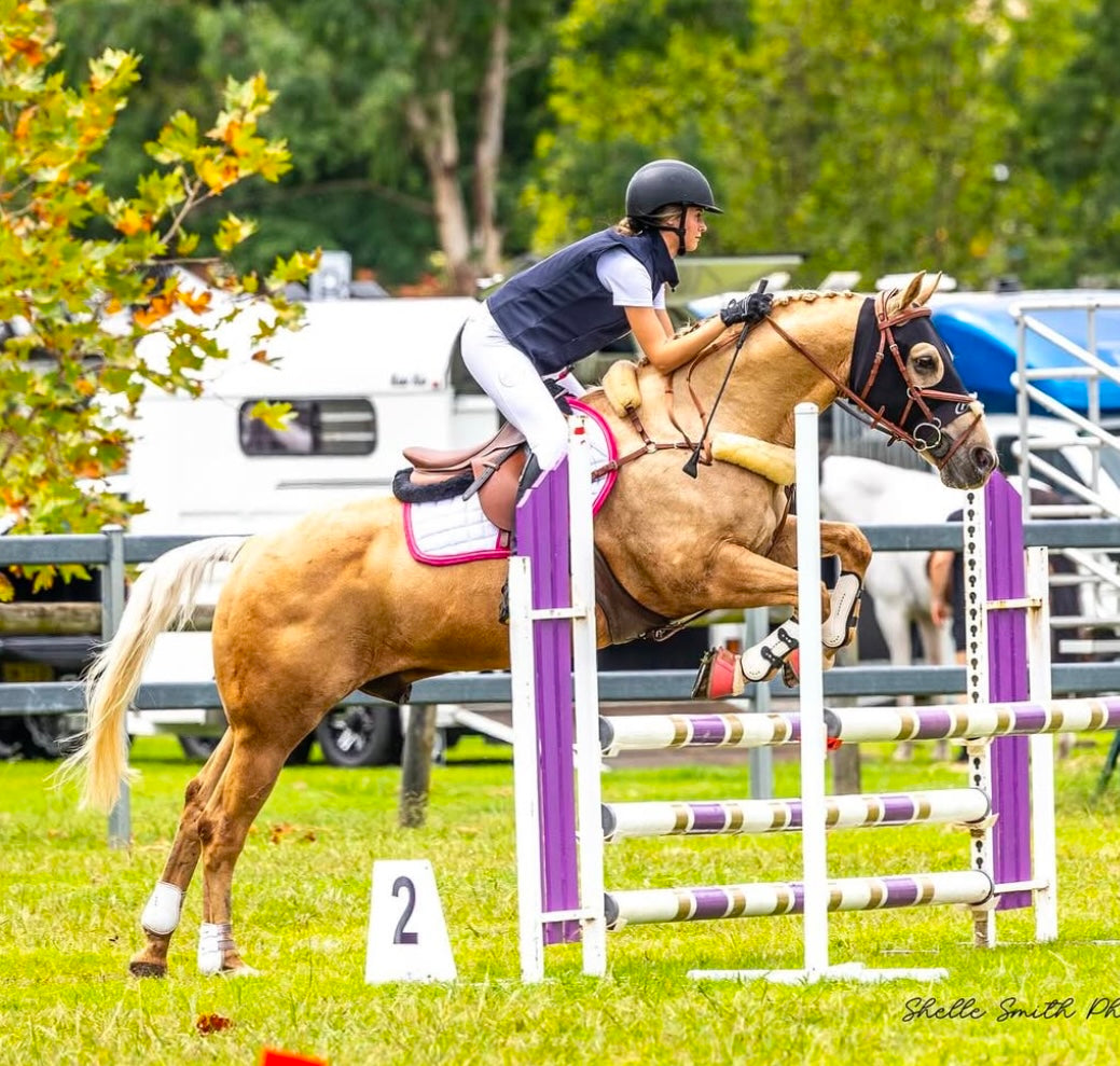 Colour Pop White deluxe satin saddle pad