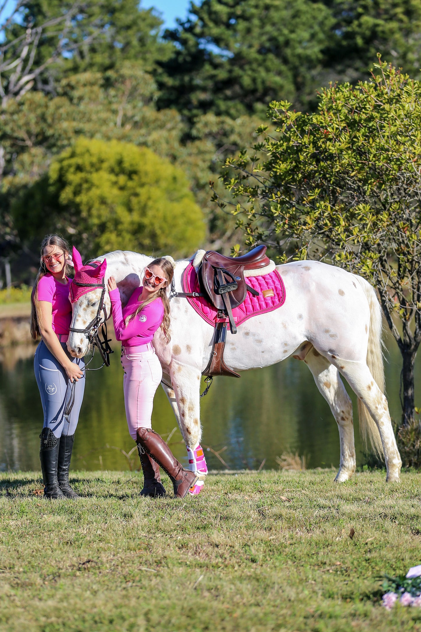 Stereotypical Barbie Deluxe Crystal Satin Saddle Pad