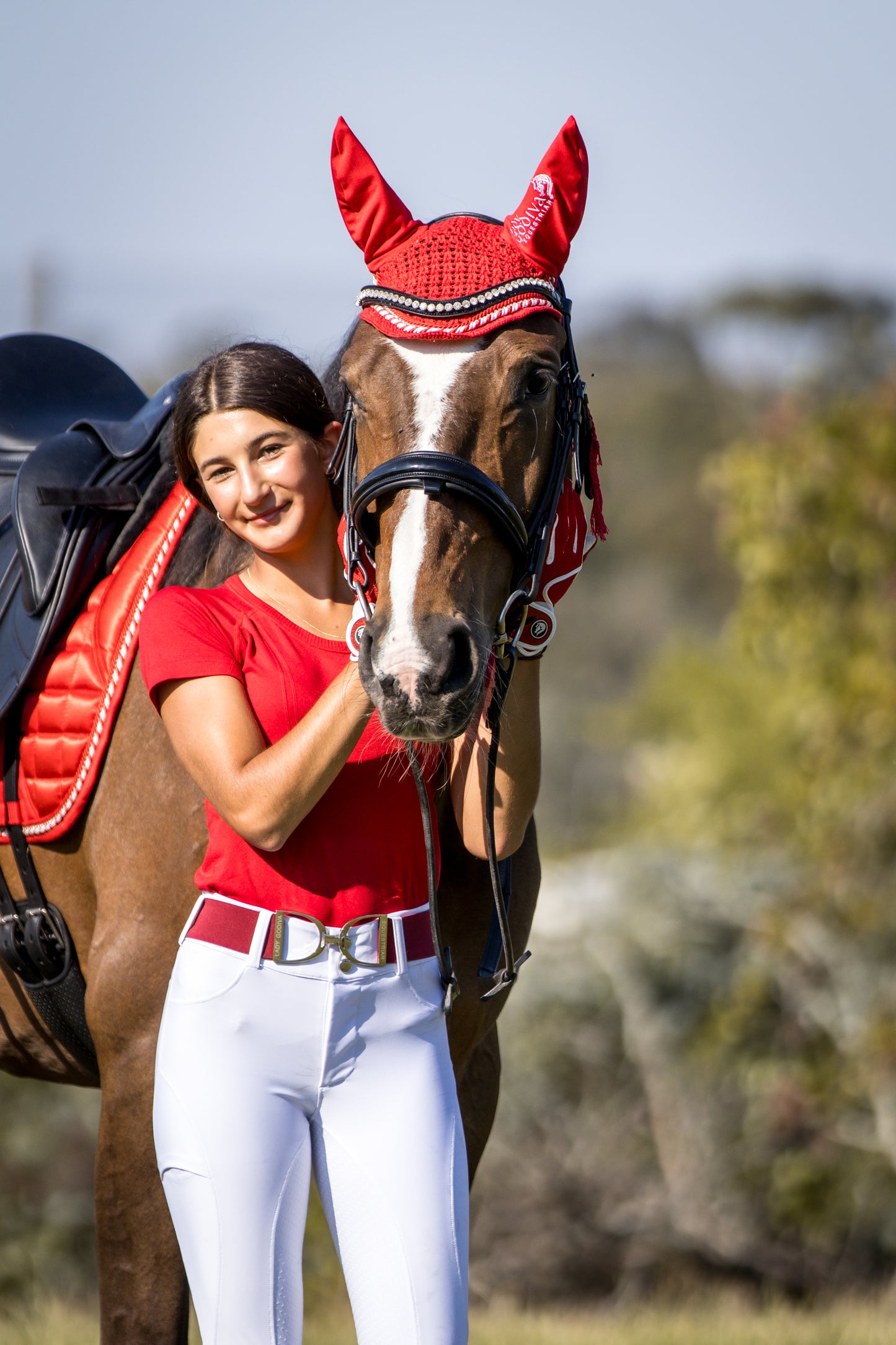 Candy Cane Deluxe Satin Saddle Pad