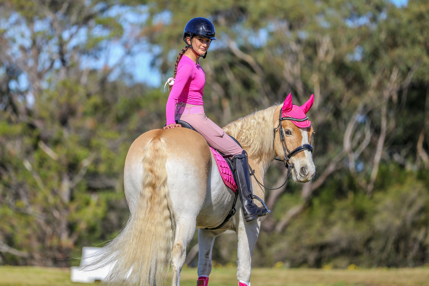 Stereotypical Barbie Deluxe Crystal Satin Saddle Pad