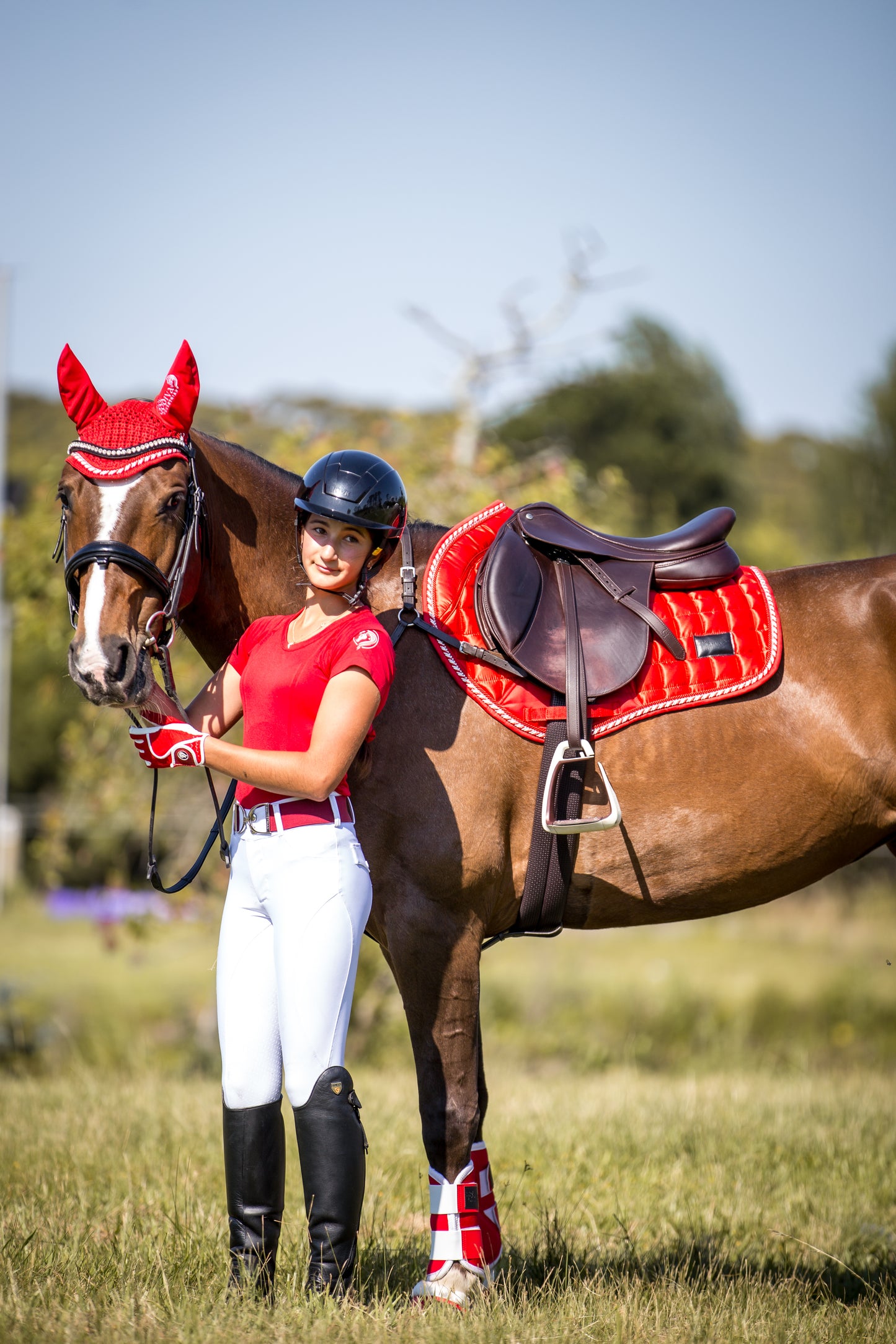 Candy Cane Deluxe Satin Saddle Pad