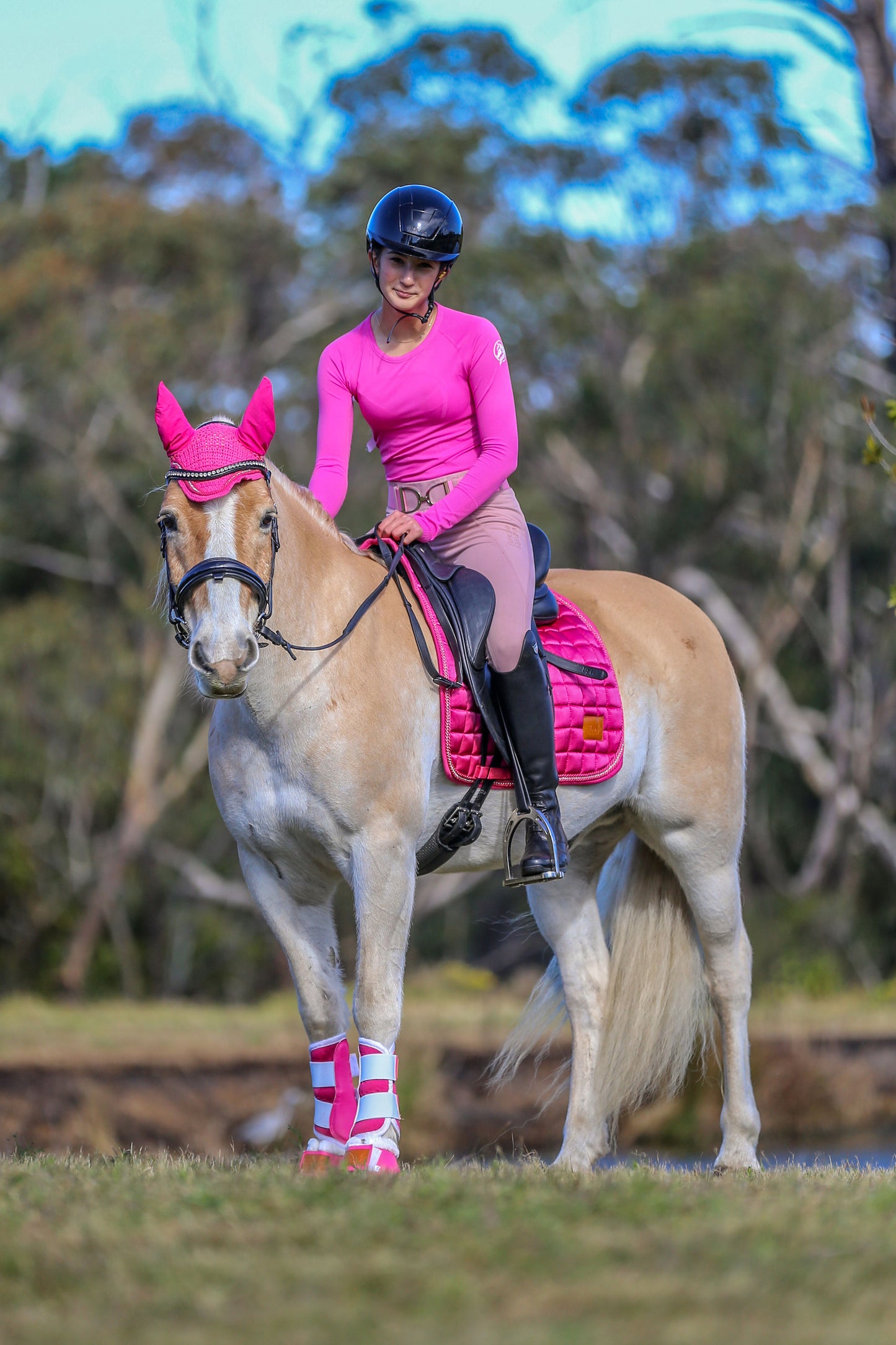 Stereotypical Barbie Deluxe Crystal Satin Saddle Pad