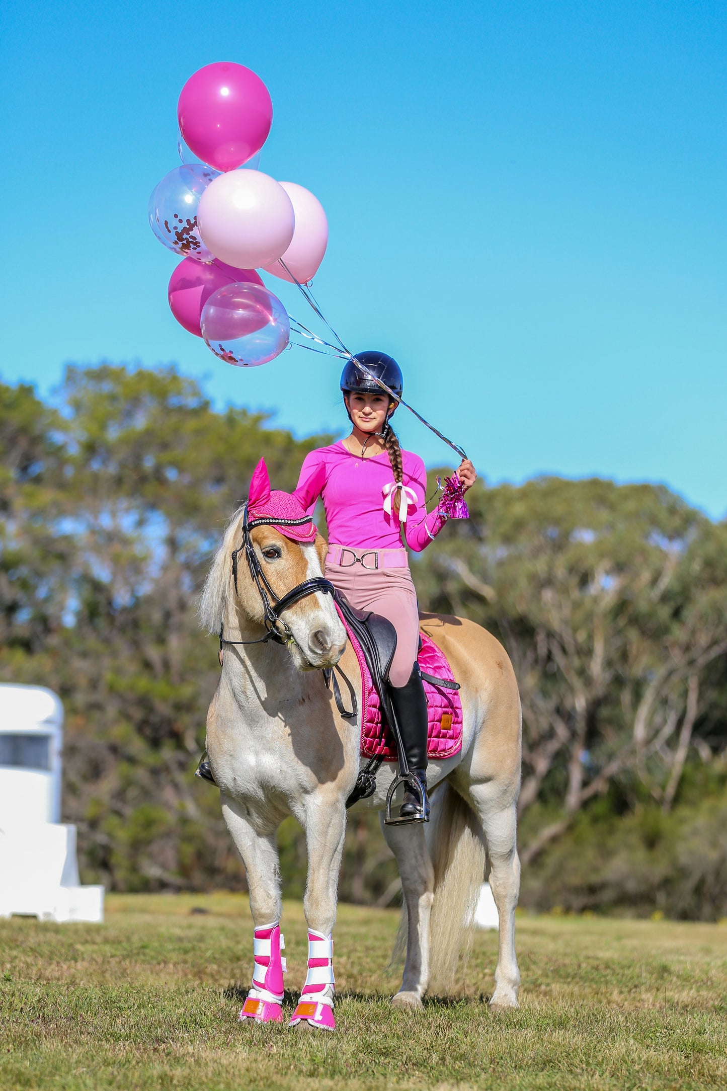 Stereotypical Barbie Deluxe Crystal Satin Saddle Pad