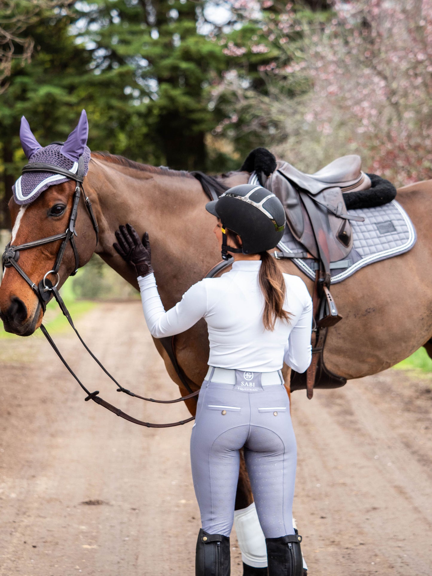 Silver Crystal Classic bamboo Saddle Pad