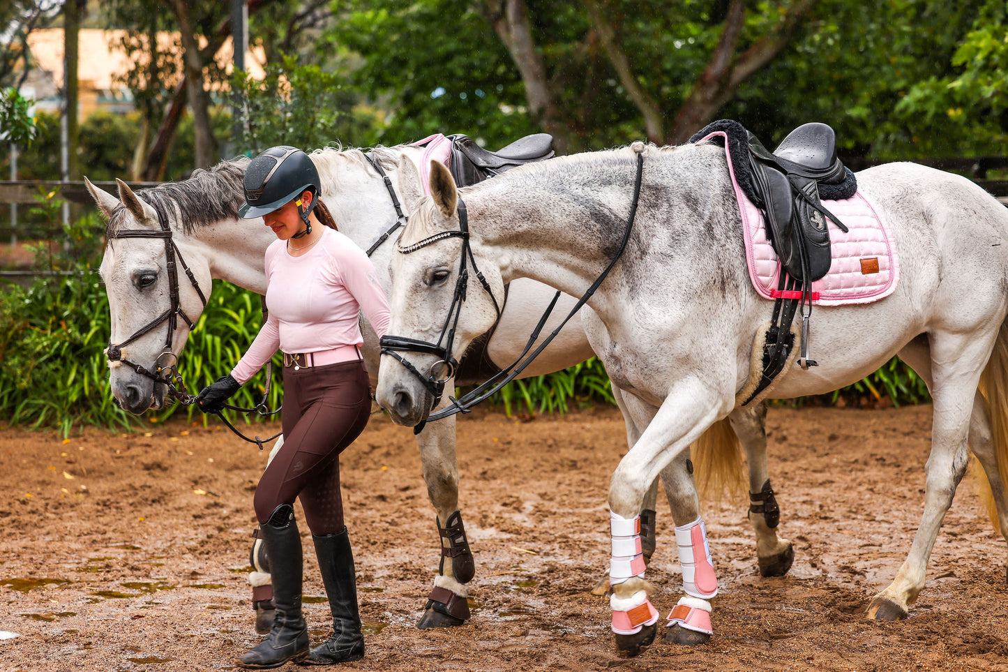 Baby Pink Bell Boots