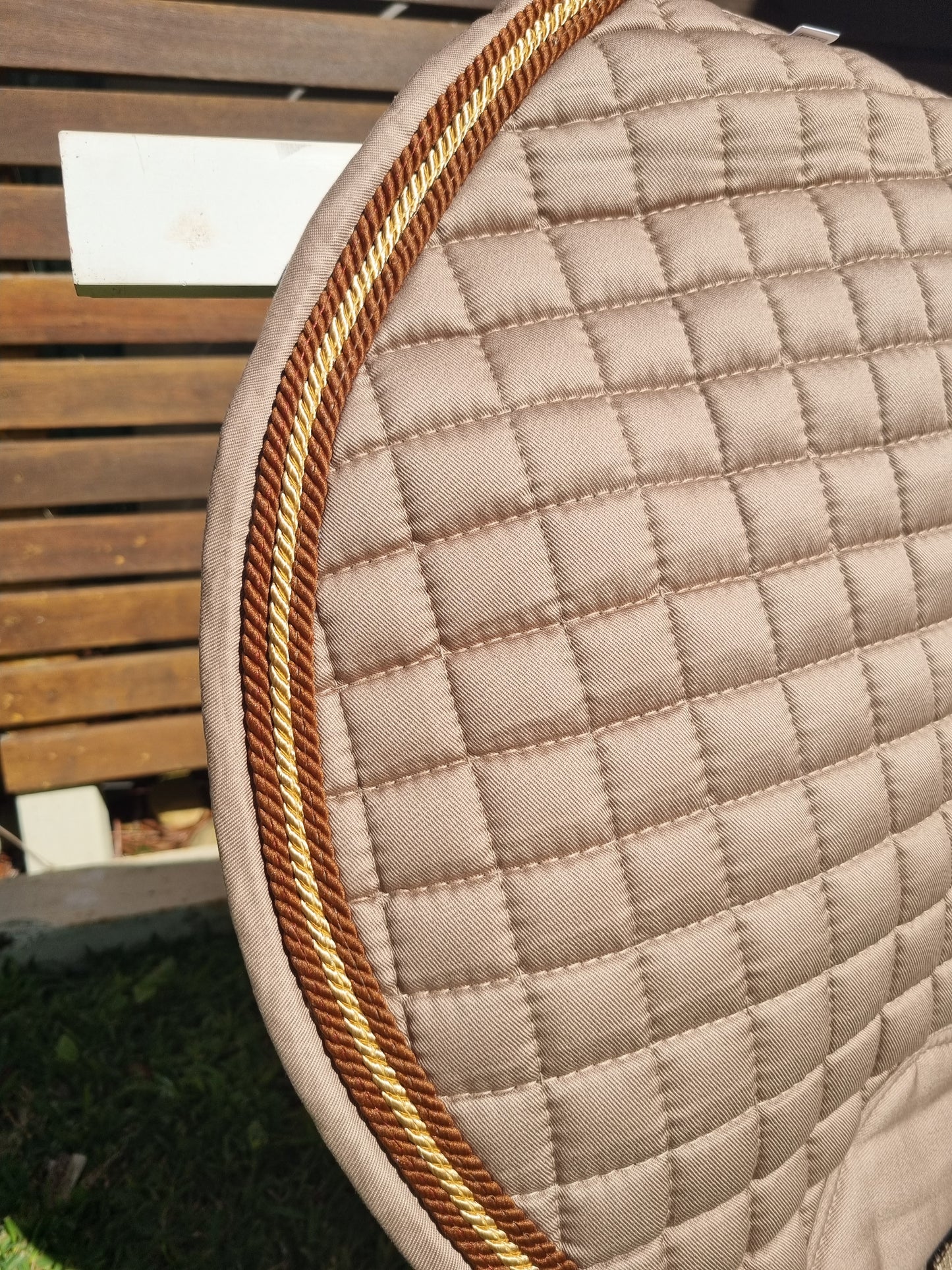 Beige Classic Bamboo Saddle Pad