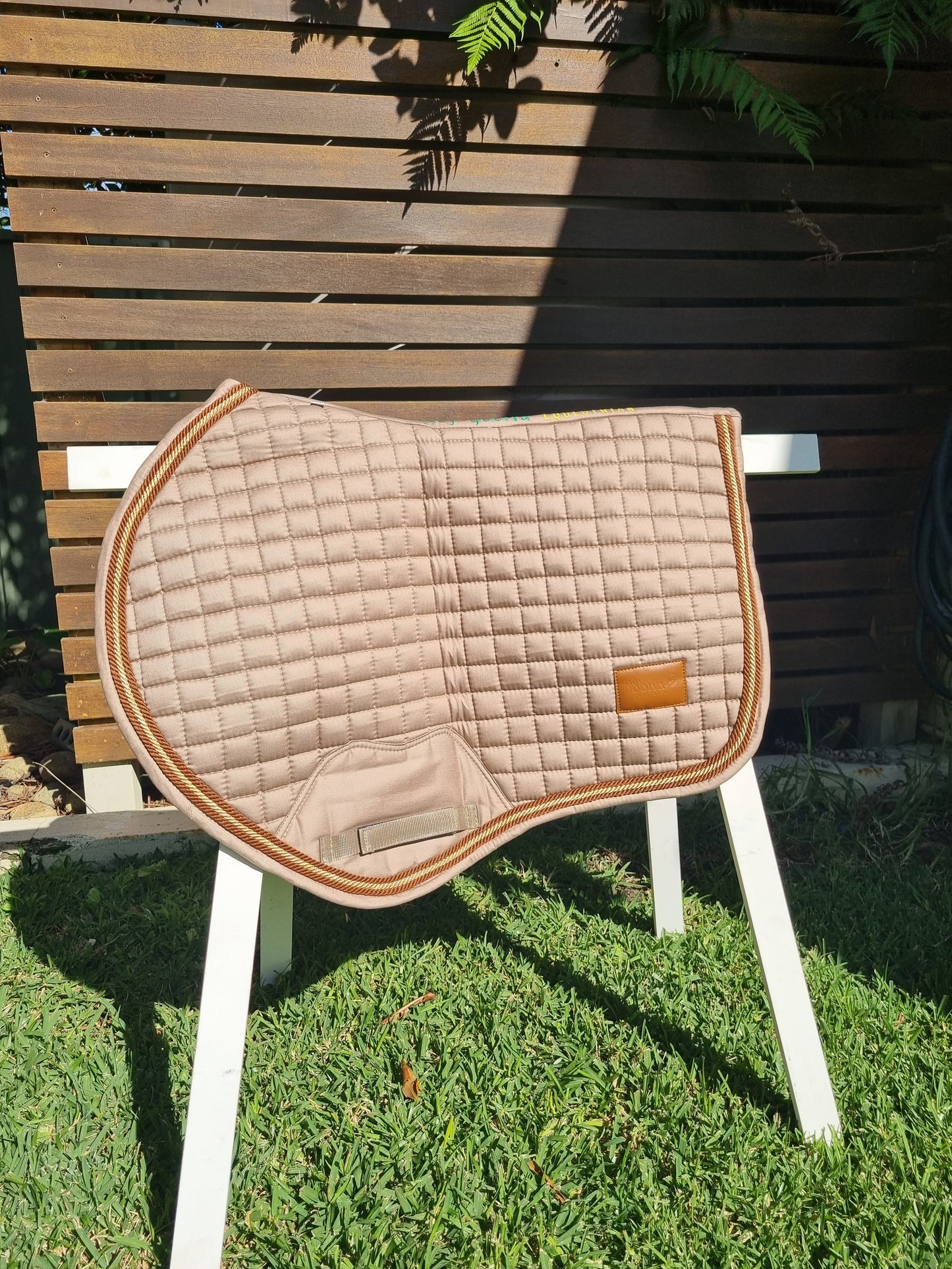 Beige Classic Bamboo Saddle Pad