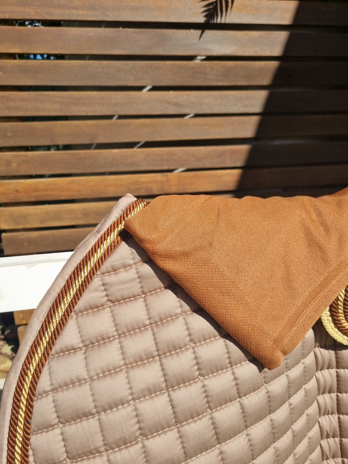 Beige Classic Bamboo Saddle Pad
