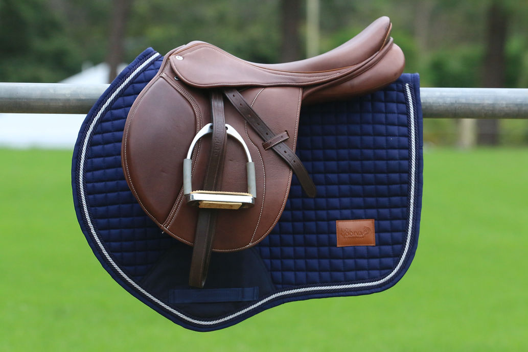 Navy Classic Bamboo Saddle Pad