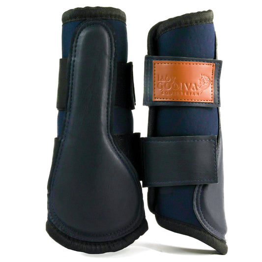 Navy Memory Foam Brushing Boots