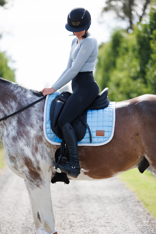 Icy Blue Crystal Deluxe Saddle Pad