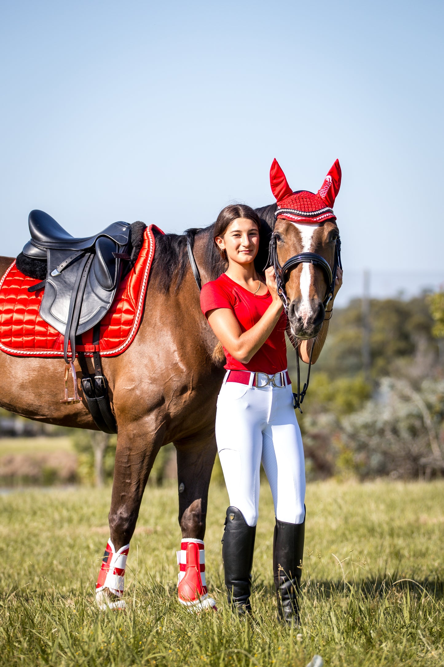 Candy Cane Deluxe Satin Saddle Pad