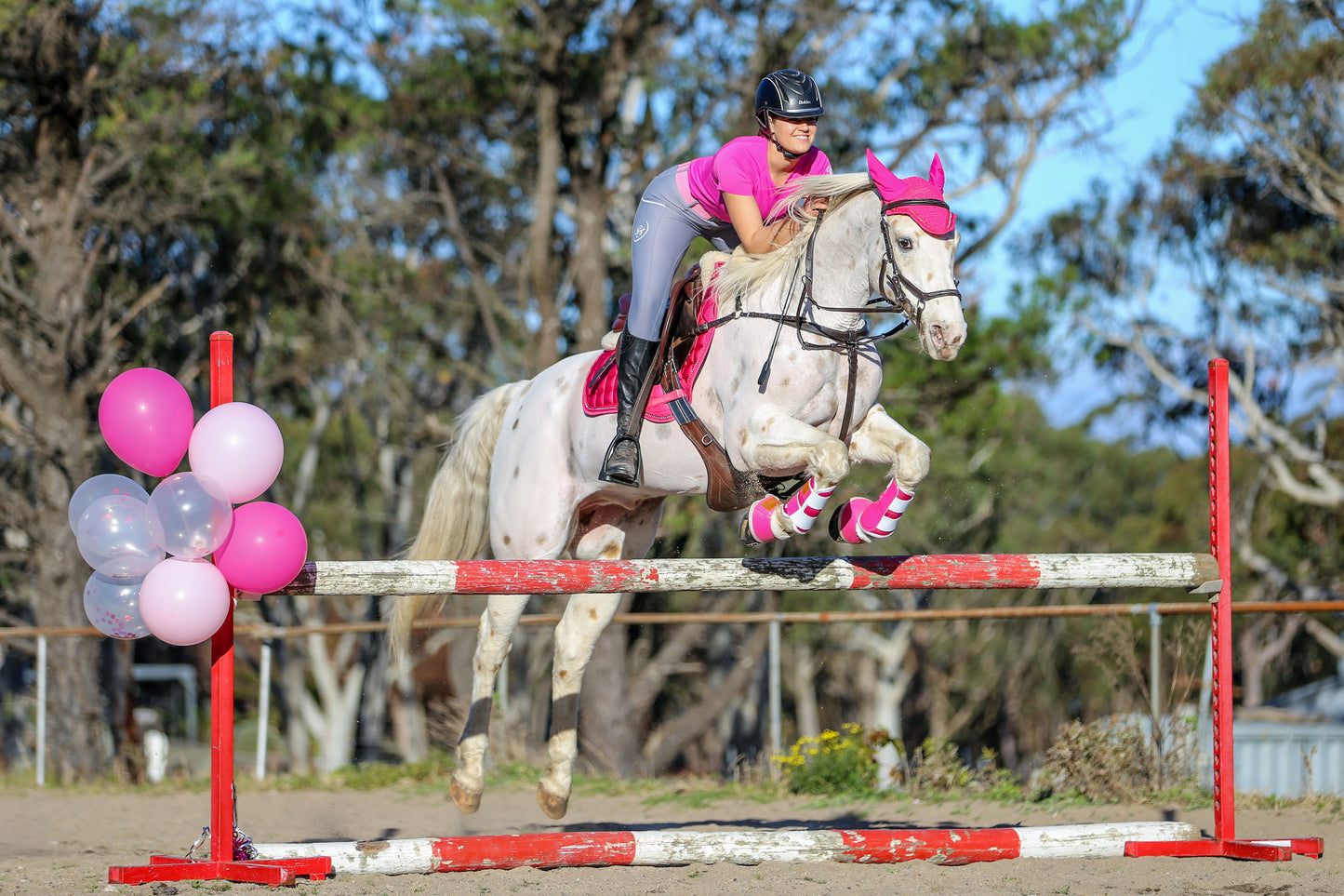 Hot Pink Bell Boots
