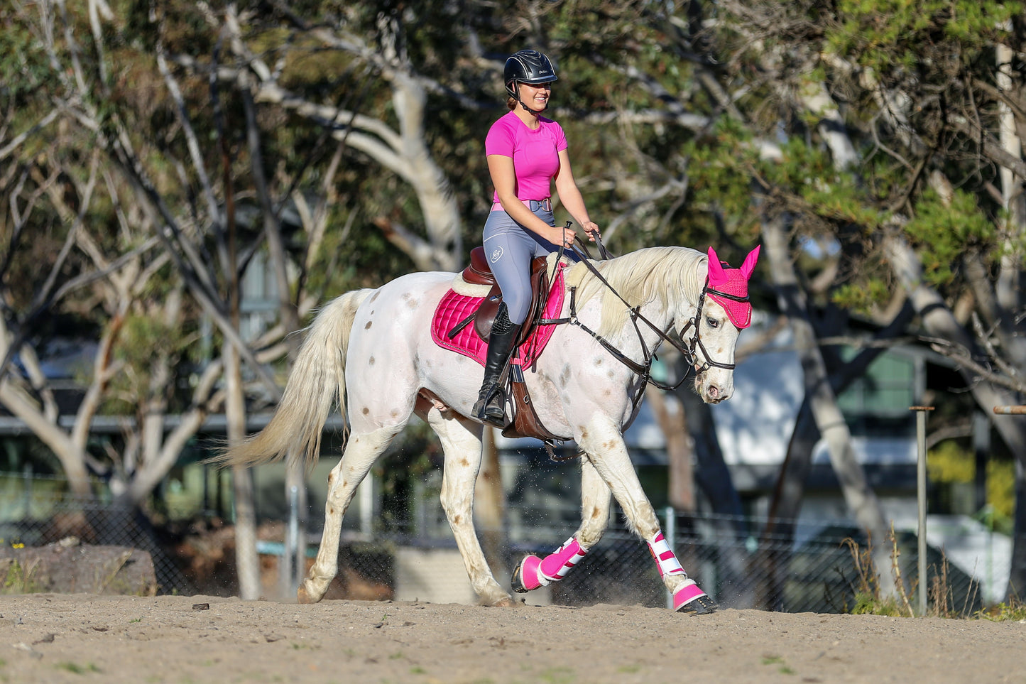 Hot Pink Bell Boots