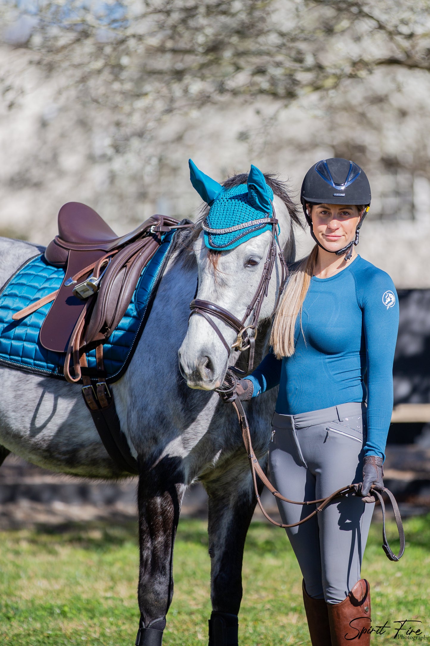 Dark Teal Bonnet
