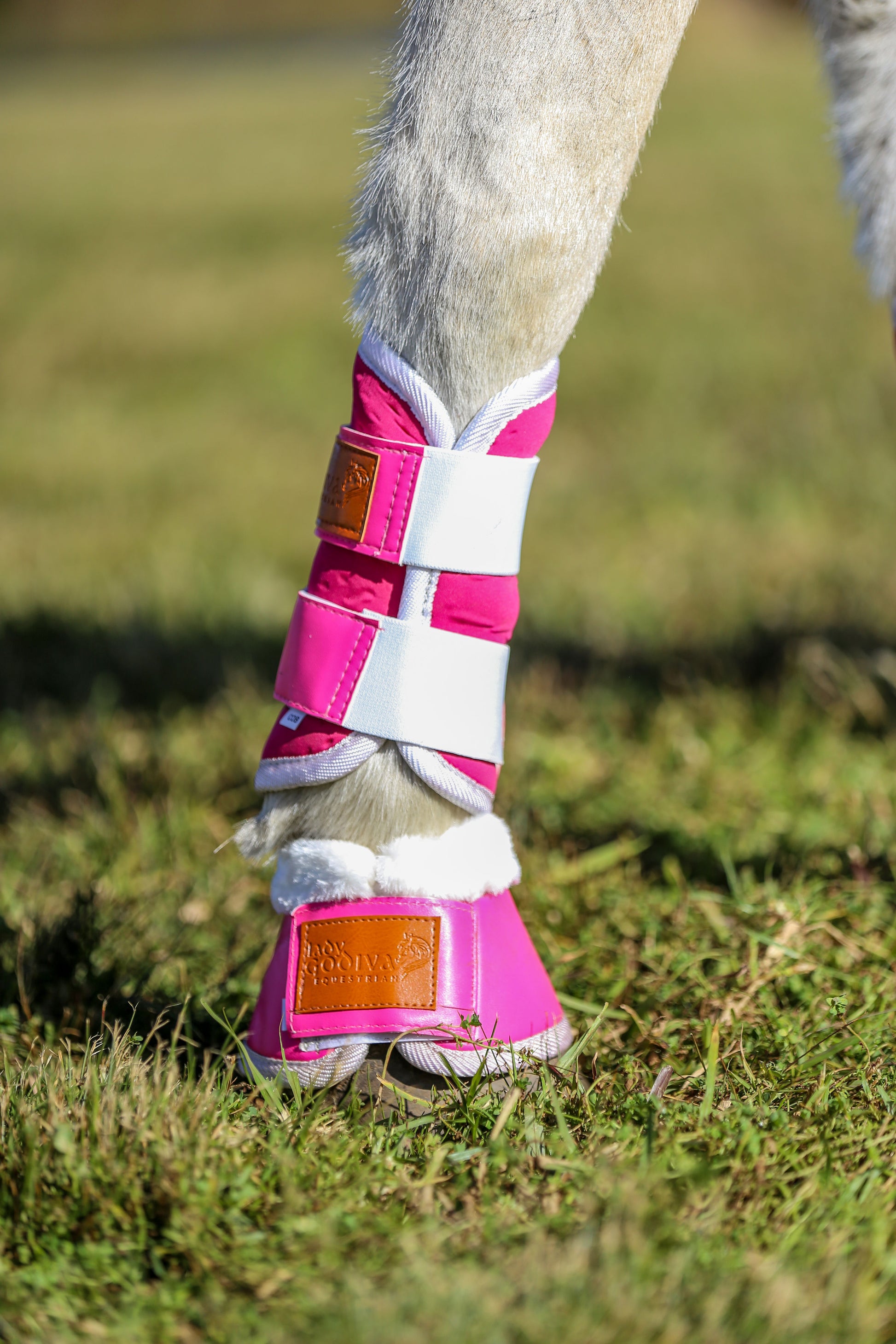 Hot Pink Memory Foam Brushing Boots - Main Image