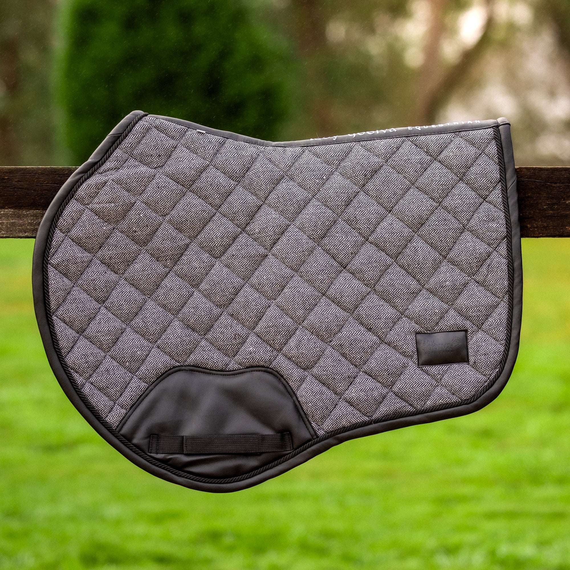 Tweed Saddle Pad - Black