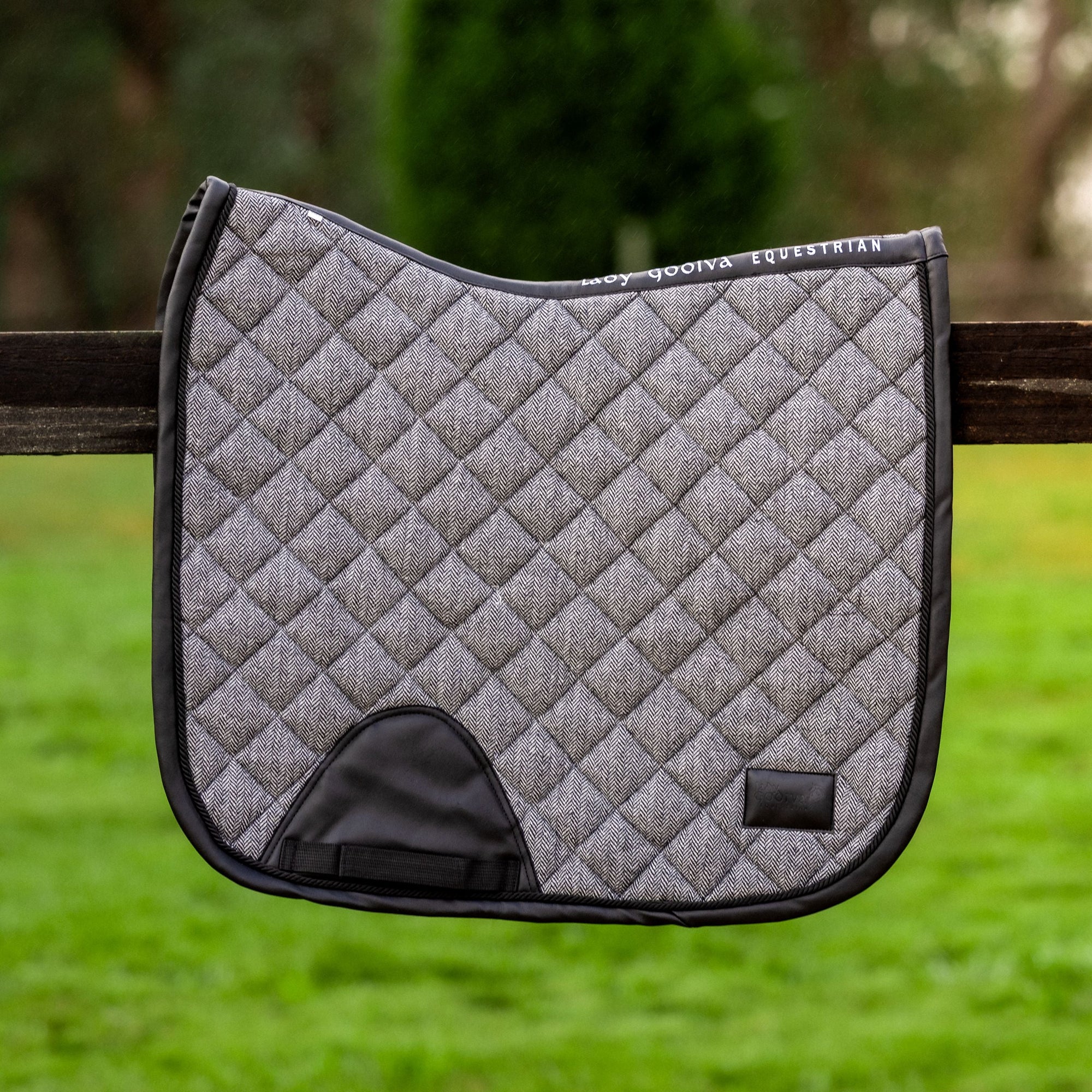 Tweed Saddle Pad - Black