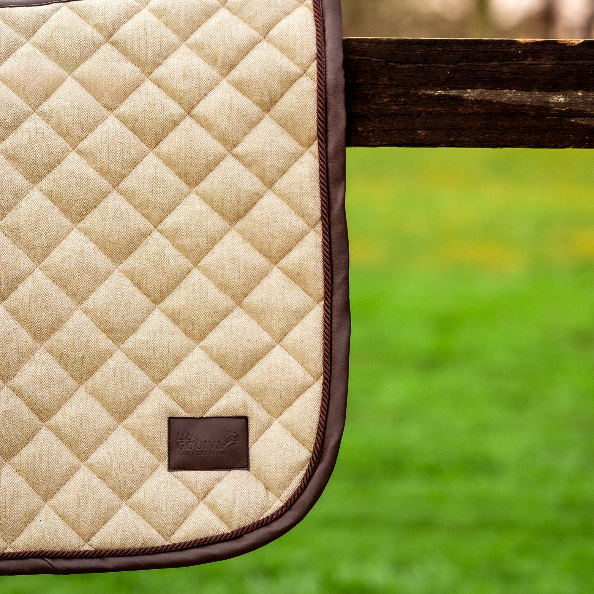Tweed Saddle Pad - Beige