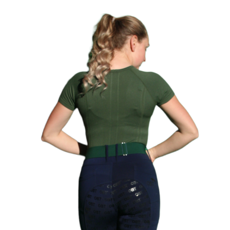 Army Green SS Seamless Performance Baselayer