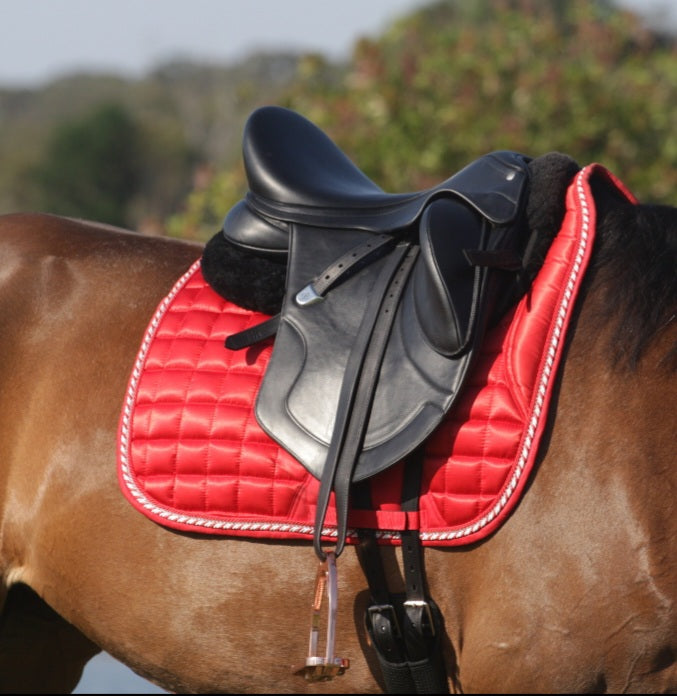 Candy Cane Deluxe Satin Saddle Pad