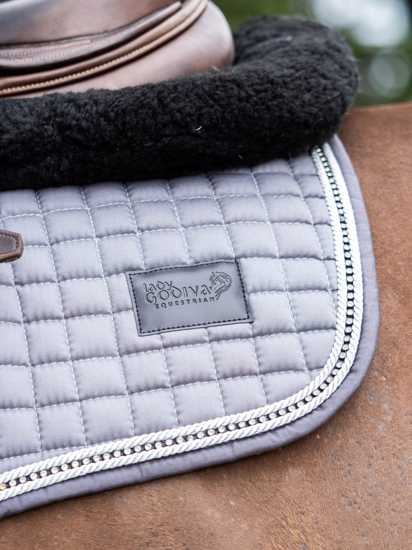Silver Crystal Classic bamboo Saddle Pad