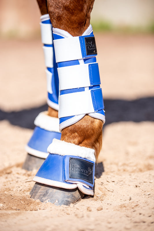 Electric Blue Memory Foam Brushing Boots