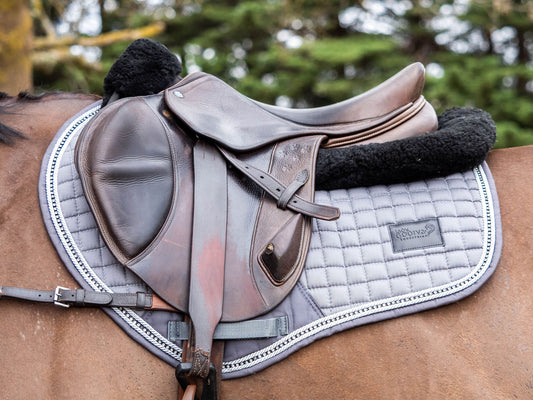 Silver Crystal Classic bamboo Saddle Pad